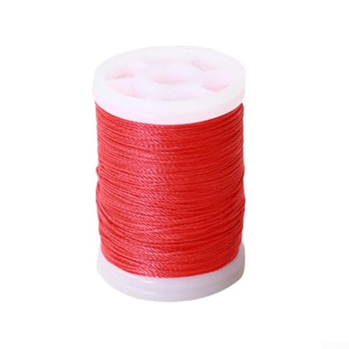 120 m Bowstring Servierfaden 400D Nylonschnur für Bogensaitenschutz und DIY-Projekte (rot) von Alanmoship