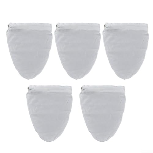 5 x feinmaschiges Nylon-Filtertuch zum Abseihen von Joghurt, Saft und Kaltgebrühtem für Kaffee, wiederverwendbar und (groß)) von Alanmoship