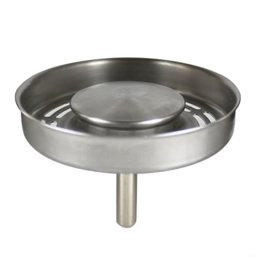 Alanmoship 304 Edelstahl Küchenspüle Siebkorb mit Kugel-Design Ablauffilter 79,3 mm verchromtes Messing Zapfhahn für Waschbeckenablauf von Alanmoship