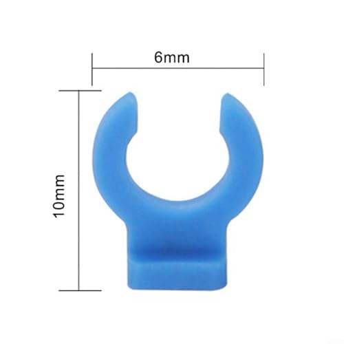 Alanmoship 3D-Drucker-Extruder-Anschluss-Set, Metall-Kühlkörper-Kupplung, eingebettete Befestigung, Rohrklemme, 4 mm, PTFE-Spannzangen-Clips für 3D-Druckzubehör, Filamentführung (20) von Alanmoship