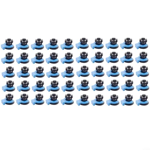 Alanmoship 3D-Drucker-Extruder-Anschluss-Set, Metall-Kühlkörper-Kupplung, eingebettete Befestigung, Rohrklemme, 4 mm, PTFE-Spannzangen-Clips für 3D-Druckzubehör, Filamentführung (50) von Alanmoship