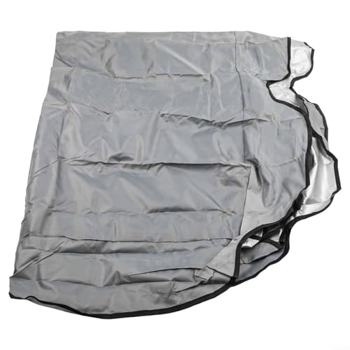 Alanmoship 420D Oxford wasserdichte Gartenschaukelabdeckung mit Sonnenschutz und staubdichtem Schutz, robuste Gartenmöbel-Überdachung für Terrasse, Veranda, Sitz (142 x 120 x 18 cm, grau) von Alanmoship