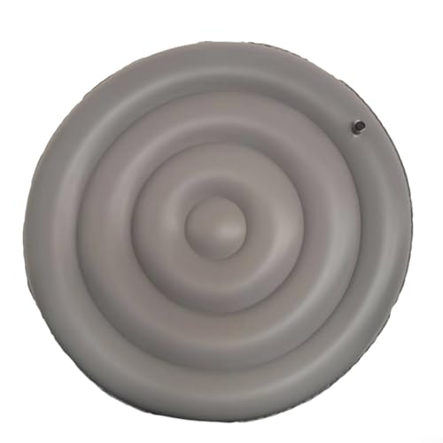 Alanmoship Aufblasbare Poolabdeckung, rund, 145 cm, 165 cm, PVC, UV-beständig, energiesparend, Wärmespeicherung, einfache Wartung, Outdoor-Whirlpool-Abdeckung, grau (145 cm ohne Höhe) von Alanmoship