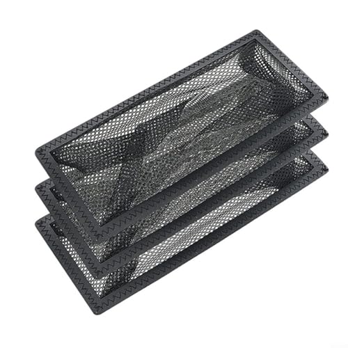 Alanmoship Bodenregister-Filtersiebe aus schwarzem PVC-Polyester-Netzgewebe für Lüftungsanlagen zu Hause, Schutz verhindert, dass Gegenstände in Luftkanäle fallen, einfach zu installieren und zu Alanmoship Bodenregister-Filtersiebe aus schwarzem PVC-Polyester-Netzgewebe für Lüftungsanlagen zu Hause, Schutz verhindert, dass Gegenstände in Luftkanäle fallen, einfach zu installieren und zu von Alanmoship