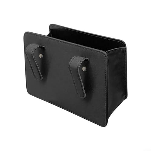 Alanmoship Faltbare Auto-Mülleimer Aufbewahrungsbox Leder Wasserdicht Innenraum Organizer mit Haken Passend für alle Fahrzeugmodelle Tragbares Platzsparendes Design von Alanmoship