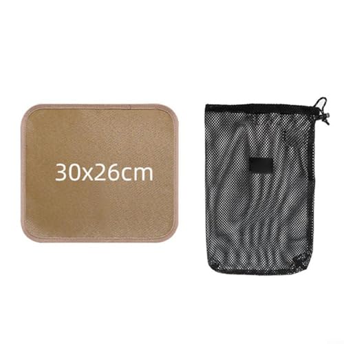 Alanmoship Feuerfeste Grillmatte Hitzebeständige Grillunterlage Outdoor Camping Tisch Schutz Abdeckung Öl Wasserabweisend Fiberglas BBQ Zubehör S-XL (S) von Alanmoship