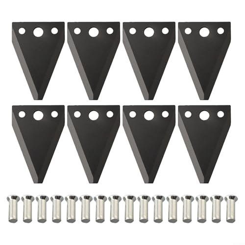 Alanmoship Für Sichelmäher Bar Kit für Trailblazer Modelle GWP406732 GWP406657 mit 8 Messern und Nieten, Metallmaterial für lang anhaltende Leistung von Alanmoship