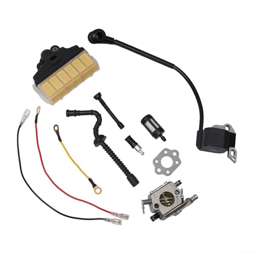 Alanmoship Kettensäge Vergaser Zündspule Luftfilter-Set mit Kraftstoffleitung Ölfilterdichtung für MS210 MS230 MS250 021 023 025 WT-286 kompatible Teile Alanmoship Kettensäge Vergaser Zündspule Luftfilter-Set mit Kraftstoffleitung Ölfilterdichtung für MS210 MS230 MS250 021 023 025 WT-286 kompatible Teile von Alanmoship