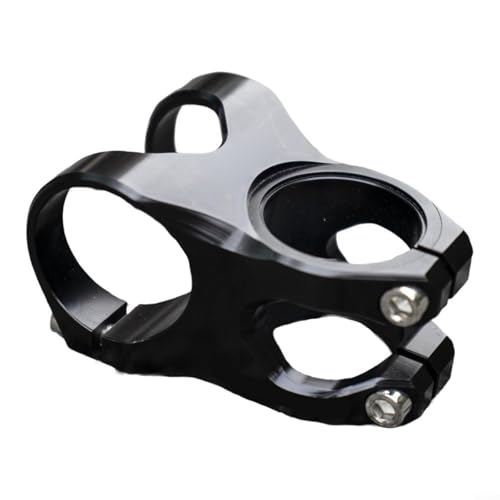 Alanmoship Mountainbike-Vorbau, 35 mm, kurz, 31,8 mm, Lenkerklemme, 28,6 mm Lenker, CNC 6061 Aluminiumlegierung, Erhöhung für AM DH All Mountain Downhill Radfahren, schwarz (schwarz) von Alanmoship