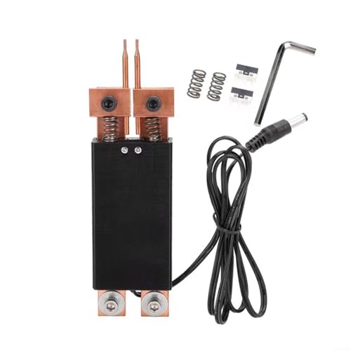 Alanmoship Professioneller Hand-Punktschweißstift mit Doppelfedern, Metallgriff, Batterie-Punktschweißwerkzeug, Messingkonstruktion, DC 4–12 V, mit konzentrischen Kugelnadeln Alanmoship Professioneller Hand-Punktschweißstift mit Doppelfedern, Metallgriff, Batterie-Punktschweißwerkzeug, Messingkonstruktion, DC 4–12 V, mit konzentrischen Kugelnadeln von Alanmoship