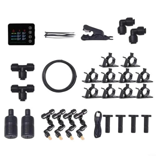 Alanmoship Rainforest Doppelpumpe Automatisches Nebelsystem mit Timer-Steuerung, intelligentes Luftbefeuchter-Kit für den Innenbereich, Reptilien, Terrarien und Pflanzen, unterstützt 12 Düsen Alanmoship Rainforest Doppelpumpe Automatisches Nebelsystem mit Timer-Steuerung, intelligentes Luftbefeuchter-Kit für den Innenbereich, Reptilien, Terrarien und Pflanzen, unterstützt 12 Düsen von Alanmoship