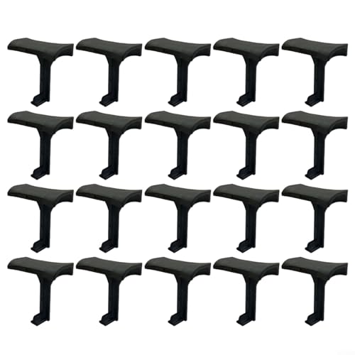 Alanmoship Solarmodul-Wasserablauf-Clips, 20 Stück, PV-Modul-Reinigungs-Clips, Schlammentfernung, Drainage-Clips, für Photovoltaik-Paneele, schwarze PA6-Glasfaser, 30 mm, 35 mm (30 mm) von Alanmoship