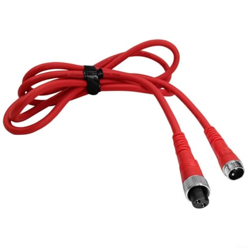 Alanmoship Stromkabel für Daiwa Elektrorollen – 7,5 mm PVC-Kupferkern Angelrolle Kabel mit Korrosionsschutz-Design, hohe Zugfestigkeit – Rot (0,45 m) von Alanmoship