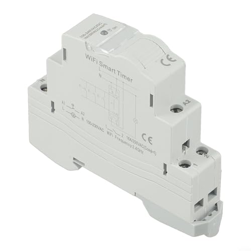 Alanmoship TM609 WiFi Smart Timer Switch DIN-Schienenmontage Digital programmierbare Zeitsteuerung Fernbedienung APP kompatibel AC100-240V 16A SPST-NO Alanmoship TM609 WiFi Smart Timer Switch DIN-Schienenmontage Digital programmierbare Zeitsteuerung Fernbedienung APP kompatibel AC100-240V 16A SPST-NO von Alanmoship