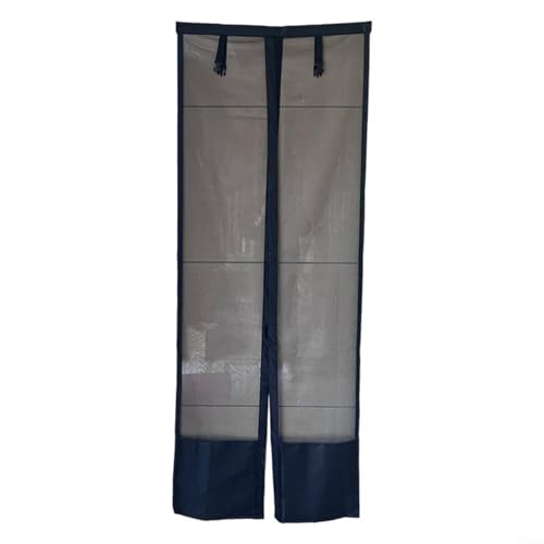 Alanmoship Wohnwagentürvorhänge, 70 x 200 cm, schwarz, atmungsaktiv, Netzstoff, Sonnenschutz, Insektenschutz, mit aufrollbarem Design und Aufbewahrungstasche, für Wohnmobil, Outdoor, Reisen von Alanmoship