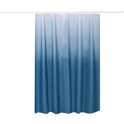 Eleganter und funktionaler Duschvorhang, 180 x 180 cm, wasserdichtes Design, hält das Badezimmer frisch (Dunkelblau) von Alanmoship