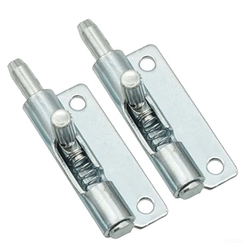 Federriegel aus Karbonstahl für Schränke, 2 Teleskopscharniere mit zuverlässigem Verriegelungsmechanismus (rechts) von Alanmoship