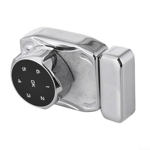 Glastür-Passwortschloss Touch-Tastatur mit automatischer Passwortspeicherung für erhöhte Sicherheit (Typ B schwarz) von Alanmoship