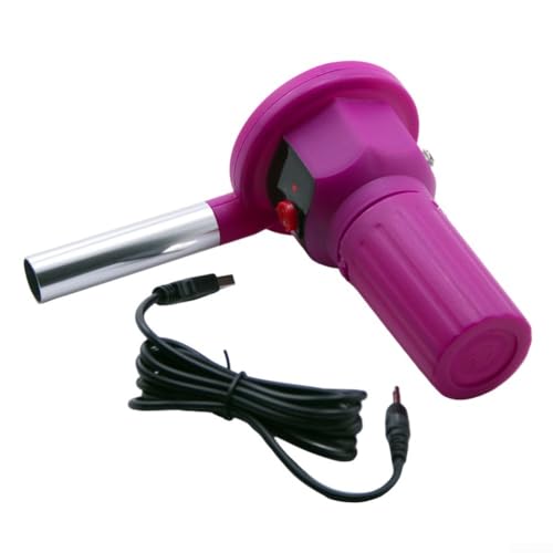 Handgebläse mit Holzkohle-Beleuchtung, leichtes und tragbares Grillwerkzeug für Outdoor-Kochen von Alanmoship