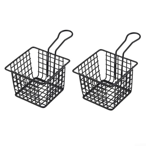 Lebensmitteleimer für Pommes Frites Korb Snackbehälter aus Eisen Rostfreies Geschirr für Restaurant Bar Gebrauch von Alanmoship