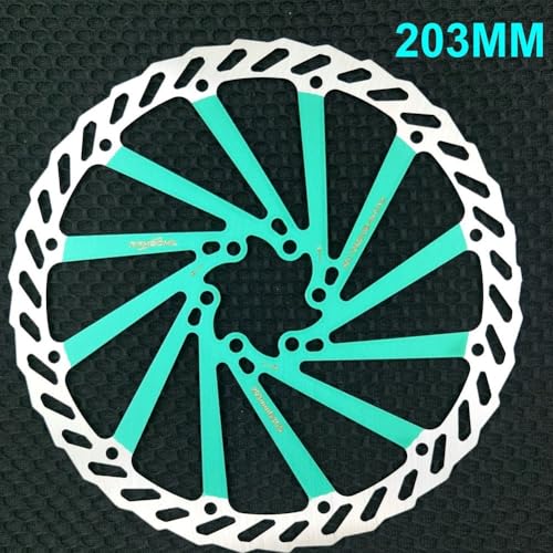 Leichter Edelstahl-Bremsadapter für Rennräder, für Rotorscheibe, passend für 160/180/203 mm Größen (grün 203) von Alanmoship
