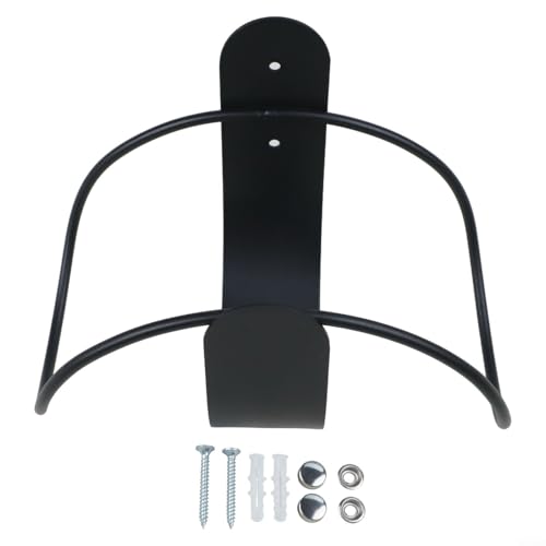 Organisieren Sie Ihren Garten mit wandmontiertem Schlauchhalter aus Karbonstahl für effiziente Nutzung (schwarz) von Alanmoship