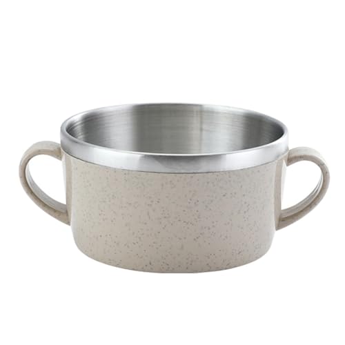 Reis-Suppenschüssel aus Edelstahl mit ergonomischem Griff (D) von Alanmoship