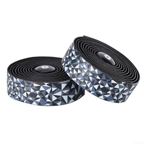 Rennrad-Lenkerband mit stoßdämpfendem und rutschfestem PU-Material, hohe Elastizität mit Lenkerend-Finishing-Band für den Einsatz auf Fahrrädern, Kinderwagen, Schlägern und Angelruten (schwarz grau) Rennrad-Lenkerband mit stoßdämpfendem und rutschfestem PU-Material, hohe Elastizität mit Lenkerend-Finishing-Band für den Einsatz auf Fahrrädern, Kinderwagen, Schlägern und Angelruten (schwarz grau) von Alanmoship