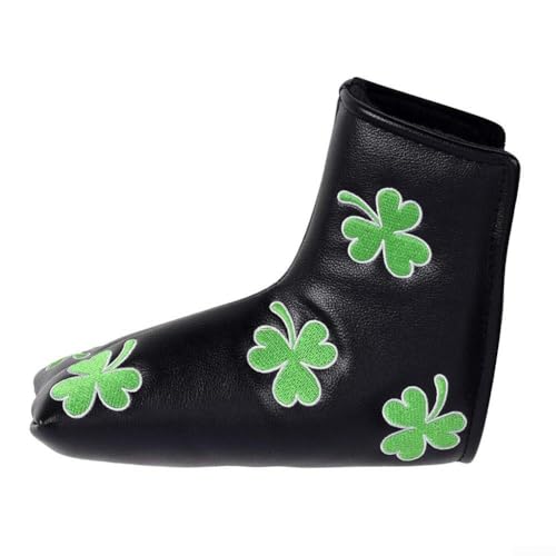 Schützen Sie Ihren Golf-Putter, leichte PU-Abdeckungen mit einzigartigen Mustern, perfekt für jeden Golf-Enthusiasten (schwarz) von Alanmoship