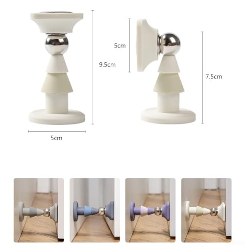 Türschnäpper aus weichem Gummi, stabil und fest, magnetischer Türstopper für einfache Verwendung, Weiß Türschnäpper aus weichem Gummi, stabil und fest, magnetischer Türstopper für einfache Verwendung, Weiß von Alanmoship