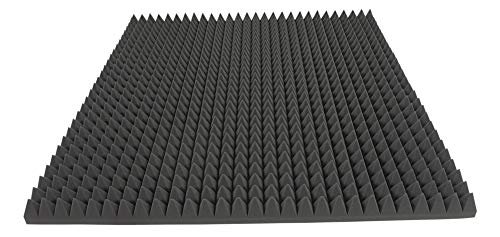 Akustikschaumstoff TYP 100x100x7 Pyramidenschaumstoff Schalldämmmatten zur effektiven Akustik Dämmung Akustikschaumstoff TYP 100x100x7 Pyramidenschaumstoff Schalldämmmatten zur effektiven Akustik Dämmung von Alanpur