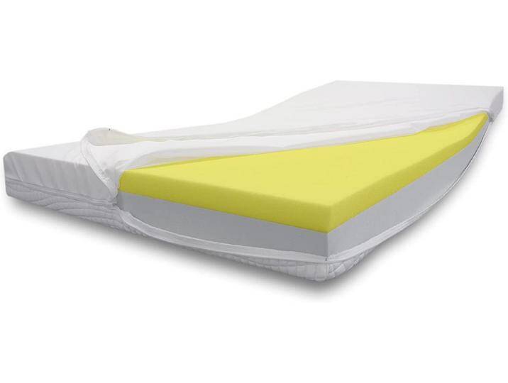 Alanpur Visco-Matratze Visco Incontinenz Kaltschaummatratze 10+4cm Aloe Vera EC Wasserdicht, Aloe Vera EC-Bezug waschbar bis 60 °C von Alanpur