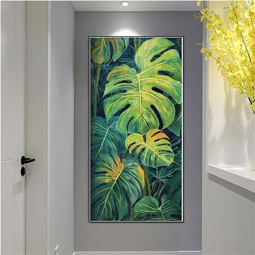 Diamond Painting Grünes Blatt Diamant Painting Bilder, Basteln Erwachsene Leinwand Diamond Painting DIY Diamond Art Stickerei Malerei Set Wohnzimmer Schlafzimmer Wand Und Eingang Dekoration 30x60cm Diamond Painting Grünes Blatt Diamant Painting Bilder, Basteln Erwachsene Leinwand Diamond Painting DIY Diamond Art Stickerei Malerei Set Wohnzimmer Schlafzimmer Wand Und Eingang Dekoration 30x60cm von Alaoan