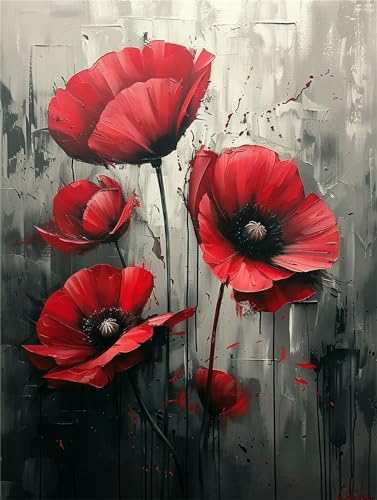 Diamond Painting kinder, Diamant Painting Bilder Kit Erwachsene Diamond Painting Mohn, DIY Crystal Strass Stickerei Diamant Malerei Kit, Home Dekoration Wohnzimmer Geschenk - Blumen 60x80cm T703 Diamond Painting kinder, Diamant Painting Bilder Kit Erwachsene Diamond Painting Mohn, DIY Crystal Strass Stickerei Diamant Malerei Kit, Home Dekoration Wohnzimmer Geschenk - Blumen 60x80cm T703 von Alaoan