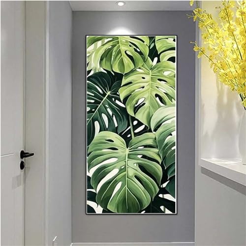 Grünes Blatt Diamond Painting Erwachsene Groß, 5D Diamond Painting set, Diamond Painting Kinder, DIY Full Drill Diamond Dots Crystal Gem Art Stickerei Kreuzstich für Home Wall Decor Geschenke 40x80cm Grünes Blatt Diamond Painting Erwachsene Groß, 5D Diamond Painting set, Diamond Painting Kinder, DIY Full Drill Diamond Dots Crystal Gem Art Stickerei Kreuzstich für Home Wall Decor Geschenke 40x80cm von Alaoan