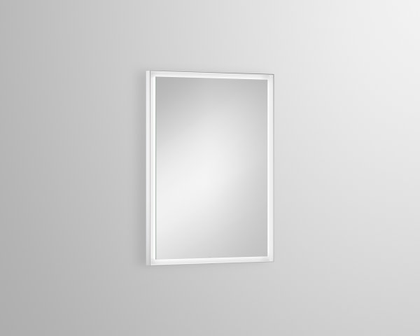 Alape LED-Spiegel SP.FR600.S1, rechteckig, B: 600mm, H: 1000mm, T: 40mm, dimmbar, 6743001, Farbe: weiss matt von Alape GmbH
