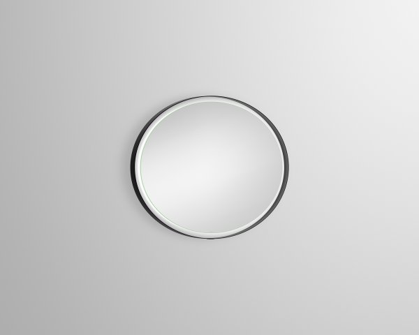 Alape LED-Spiegel SP.FR750.R1, rund, B: 750mm, H: 750mm, T: 40mm, dimmbar, 6745001, Farbe: Schwarz Matt von Alape GmbH