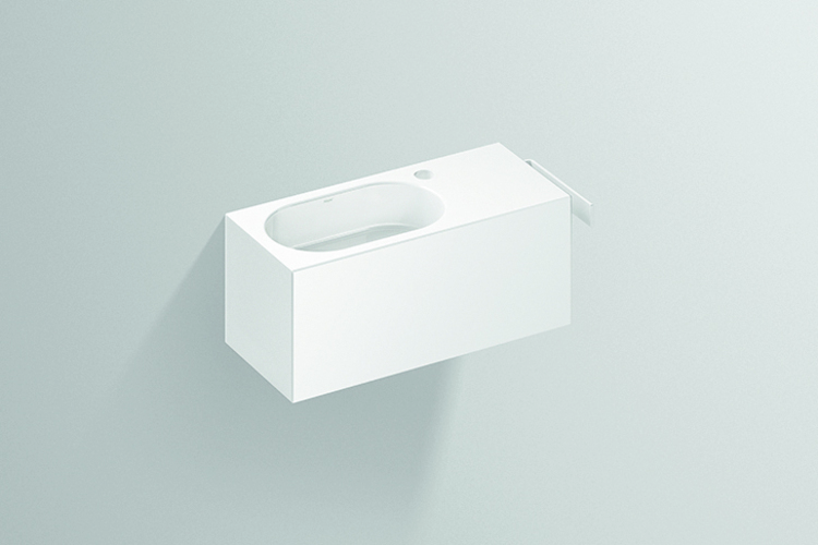 Alape Waschplatz WP.XXS1 Fusion.S, B: 580mm, H: 240mm,T: 236mm, Mulde oval links, Handtuchhalter rechts, 5062800000 Alape Waschplatz WP.XXS1 Fusion.S, B: 580mm, H: 240mm,T: 236mm, Mulde oval links, Handtuchhalter rechts, 5062800000 von Alape