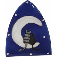 Handgefertigtes Fusing-Glas Glas Nachtlicht Midnight Cats von AlaskanConnection