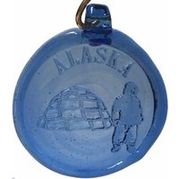 Handgemachtes Recyceltes Glas Medaillon Suncatcher - Alaska Eskimo Iglu von AlaskanConnection