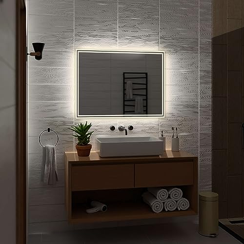 Alasta Vienna Badezimmer Spiegel mit Beleuchtung 70x60 cm NeutralWeiß LED Badspiegel Wandspiegel Badezimmerspiegel mit Beleuchtung Spiegel mit Licht Rechteckspiegel Alasta Vienna Badezimmer Spiegel mit Beleuchtung 70x60 cm NeutralWeiß LED Badspiegel Wandspiegel Badezimmerspiegel mit Beleuchtung Spiegel mit Licht Rechteckspiegel von Alasta