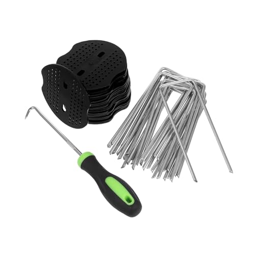 Alasum 1 Satz U Förmige Verzinkte Erdanker Gartenstifte mit Abdeckungen und Haken Schwere Gartenpfähle zur Sicherung von Bodengeweben und Planen Alasum 1 Satz U Förmige Verzinkte Erdanker Gartenstifte mit Abdeckungen und Haken Schwere Gartenpfähle zur Sicherung von Bodengeweben und Planen von Alasum