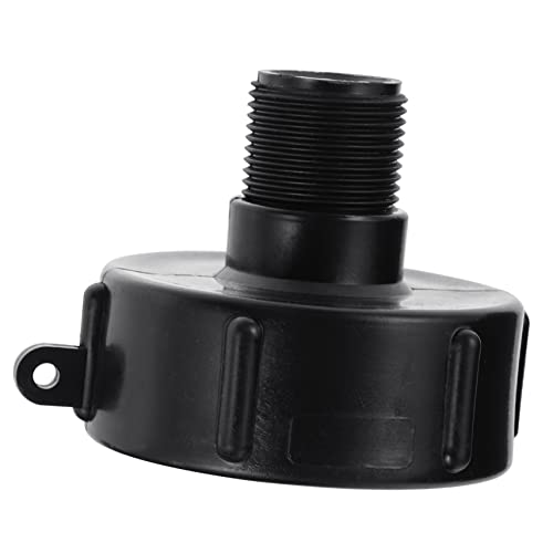 Alasum 1 Stück IBC Tankarmatur Für Schlauch Armaturen IBC-tankteil IBC-tankkonverter Wassertank Adapter IBC Tote Konverter Adapter Für IBC-trageventile IBC-tankadapter Plastik Schwarz von Alasum