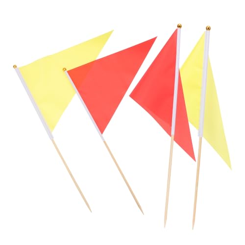 Alasum 10 Stück Teiliges Markierungsfähnchen mit Stab aus Polyester und Leuchtend Rote und Gelbe Garten und Rasenkennzeichnungsflaggen Langlebige Stabile Dreiecksflaggen für Pflanzen und Alasum 10 Stück Teiliges Markierungsfähnchen mit Stab aus Polyester und Leuchtend Rote und Gelbe Garten und Rasenkennzeichnungsflaggen Langlebige Stabile Dreiecksflaggen für Pflanzen und von Alasum