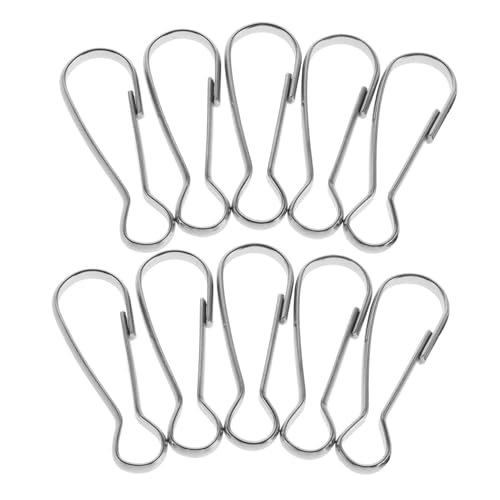 Alasum 10 Stück Teiliges Metall Fahnenmast Clips Korrosionsbeständig und Robust Kompakte Vielseitig Einsetzbar für Fahnenbefestigung und Outdoor Fahnenhalterung von Alasum