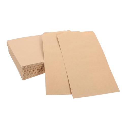 Alasum 100 Stück Umschläge Selbstklebend Papier Umschläge Samen Aufbewahrung Kraftpapier Verpackung Praktisch Leicht Transportierbar Für Garten und Samenlagerung von Alasum