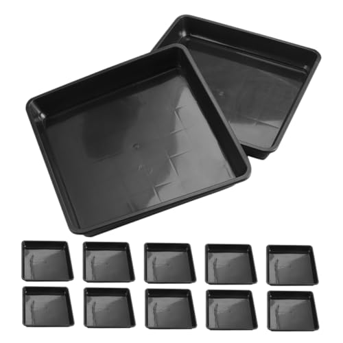 Alasum 15 Stück Teiliges Quadratische Pflanzuntersetzer aus Robustem Kunststoff Wasserauffangende Pflanzenschalen für Innen und Außenbereiche für Blumentöpfe und Bonsai Praktische Alasum 15 Stück Teiliges Quadratische Pflanzuntersetzer aus Robustem Kunststoff Wasserauffangende Pflanzenschalen für Innen und Außenbereiche für Blumentöpfe und Bonsai Praktische von Alasum