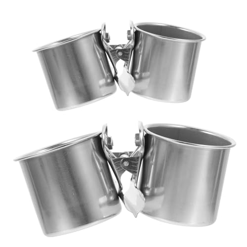 Alasum 2 Stück Edelstahl Vogelkäfig Futternapf mit Clip Teiliges Multifunktionale Langlebige Parrot Food Bowl für Papageien Wellensittiche und Kleintiere Waschbar Rostfrei Einsetzbar Alasum 2 Stück Edelstahl Vogelkäfig Futternapf mit Clip Teiliges Multifunktionale Langlebige Parrot Food Bowl für Papageien Wellensittiche und Kleintiere Waschbar Rostfrei Einsetzbar von Alasum