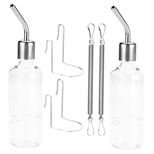 Alasum 2 Stück Hamster Trinkflasche Auslaufsicher Edelstahl Wasserspender für Kaninchen Meerschweinchen mit Aufhängung Tropffrei Einfach zu Montieren Langlebig und Sicher für Haustiere Alasum 2 Stück Hamster Trinkflasche Auslaufsicher Edelstahl Wasserspender für Kaninchen Meerschweinchen mit Aufhängung Tropffrei Einfach zu Montieren Langlebig und Sicher für Haustiere von Alasum