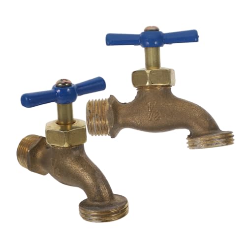 Alasum 2 Stück Messing Gartenschlauch Wasserhahn Außengewinde Vintage Stil Außenwand Wasserhahn Gartenschlauchverbinder Hoher Durchfluss Praktisch für Garten Alasum 2 Stück Messing Gartenschlauch Wasserhahn Außengewinde Vintage Stil Außenwand Wasserhahn Gartenschlauchverbinder Hoher Durchfluss Praktisch für Garten von Alasum